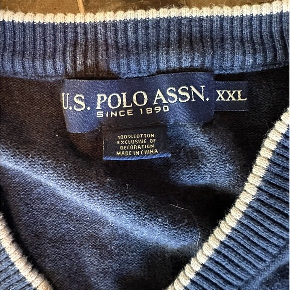 US Polo Association Men’s Sweater Best Blue Size XXL - Picture 3 of 7